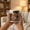Personalized heart handle mug with custom printed romantic design
