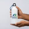 Sublimation sipper bottle with custom printed logo for personalized hydration