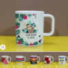 personalized unbreakable polymer sublimation mug with a modern design