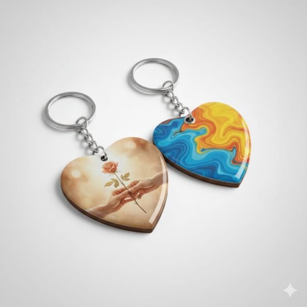 custom printed keyrings Double sided