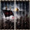 Timeless Digitally Printed | Spiritual Muharram Curtains | 5 to 12 Feet
